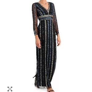 Adrianna Papell Embellished Column Gown